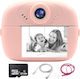 Smartic Cameră Pentru Copii Hd 1080p Rezoluție Baterie 1000mah Ecran 2.4 Inch Card Memorie 32 Gb Funcție Imprimare Instantanee Jocuri Incorporate Mp3 Mod Selfie Usb Type-c Roz