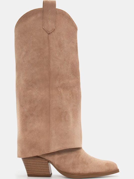 Luigi Damenstiefel Cowboy Beige