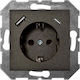Liregus Single Walled Power Socket with 2 USB Ports