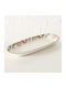 MSA Christmas Platter Ceramic Red L35xW15xD3.5cm.