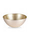 Eurofirany Dekorative Schüssel Glas Gold 21x21cm 1Stück