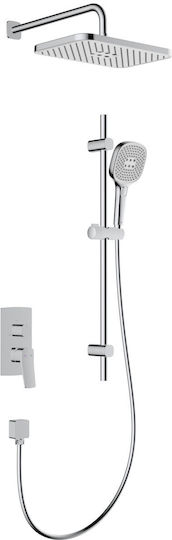 KFA Built-in Faucet Mixer for Shower Silver 5907571452885