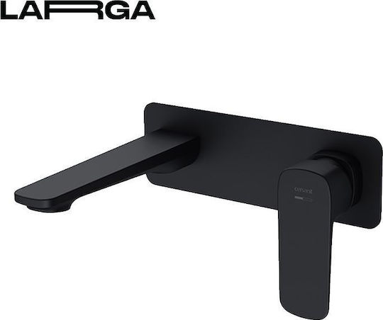 Cersanit Built-in Faucet Mixer for for Bathroom Sink Black