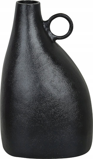 Beliani Aluminiumvase Narbada Schwarz