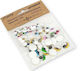 Polsirhurt Moving Decorative Peepers Rs-08 5mm 8mm 15mm Colored Stickers Mix 80 Pieces