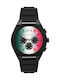 Armani Exchange Мъжки Часовник 44mm Хронограф На Батерия с Черна Текстилна Каишка