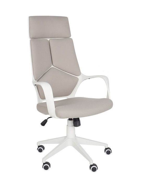 Beliani Καρέκλα Γραφείου με Ρυθμιζόμενα Μπράτσα Beige-grey