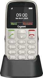 Gigaset GL395 Dual SIM Κινητό με Μεγάλα Κουμπιά Ασημί Gigaset GL395 Dual SIM Κινητό με Μεγάλα Κουμπιά Ασημί