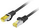 Lanberg S/FTP Kat.6a Ethernet-Netzwerkkabel 10m Schwarz 1Stück