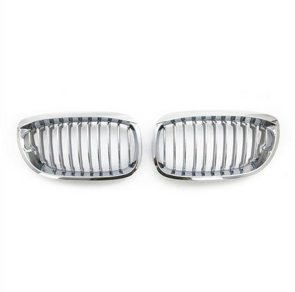 Single Slat Sport Grille All Chrome Bmw 3 E46 Facelift 2003-2006