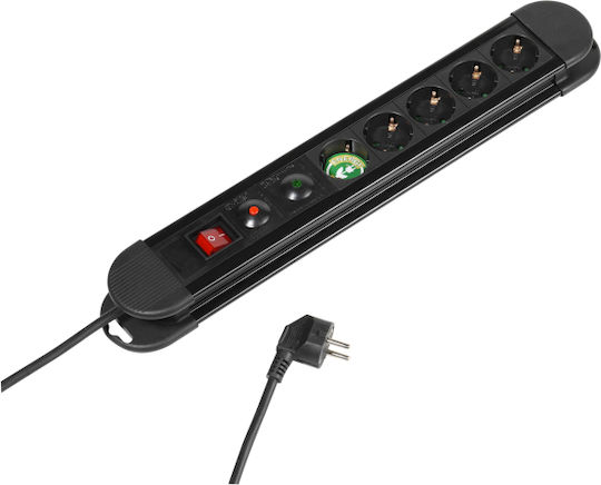 Vivanco Steckdosenleiste mit Schalter und Kabel 1.4m