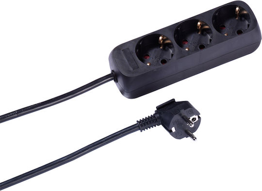 Vivanco 3way Steckdosenleiste 3 Positionen mit Kabel 5m