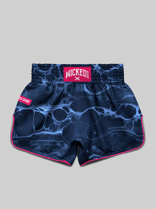 Wicked1 Men's Kick/Thai Boxing Shorts Blue