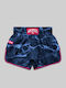 Wicked1 Men's Kick/Thai Boxing Shorts Blue