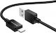 Borofone Braided USB-A la Cablu Lightning 18W Negru 1m