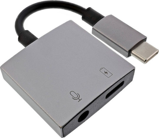InLine Convertor USB-C / 3.5mm masculin în USB-C / 3.5mm feminin 1buc