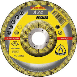 Klingspor Δισκος Λειανσης Μεταλλο A24extra 150*6,0*22 Κυρτος Τεμ.1