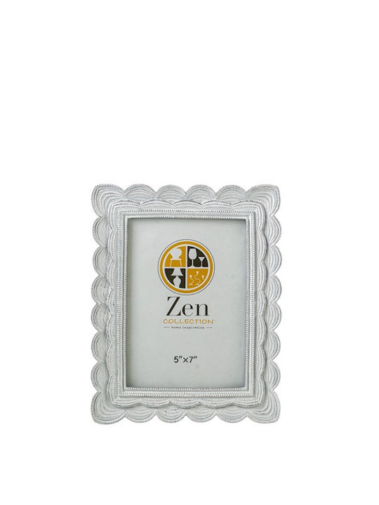 Zen Collection Κορνίζα Πλαστική με Ασημί Πλαίσιο