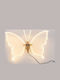 Illuminated Christmas Figure Butterfly White Height 60cm Hanging