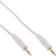 InLine InLine 3.5mm Jack Cable - 3.5mm Male to Male White 5m with Gold Plated Terminals