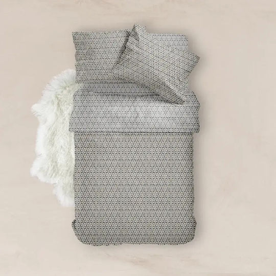 Borea Duvet Cover Cotton Single 160x240 Honey Multicolored