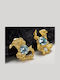 Earrings made of Silver Gold Plated