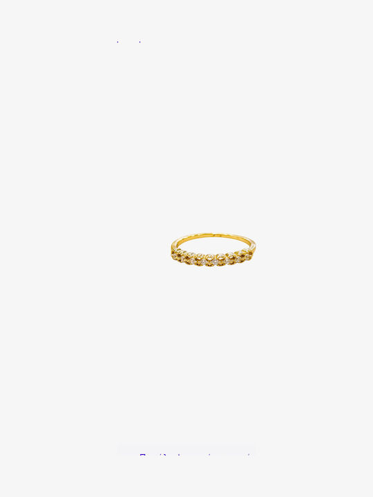 Damentagring Silber Vergoldet Zirkon Silver 925