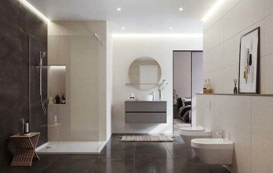 Cersanit Kabine für Dusche mit Schieben Tür 50x200cm Chrom