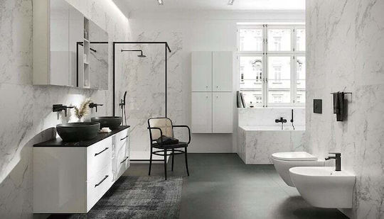 Cersanit Kabine für Dusche mit Aufklappbar Tür 120x195cm Chrom