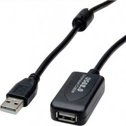 Secomp USB 2.0 USB-A male σε USB-A female 15m