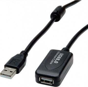 Καλώδιο Usb Secomp Value Καλώδιο Επέκτασης Usb 2.0 Ενεργό Επαναλήπτη Μαύρο 5 M