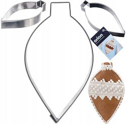 Steel Cookie Cutter Bauble 9 Cm