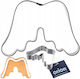 Steel Cookie Cutter Wings 7 Cm