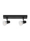 Orno Double Spot with Socket GU10 in Black Color