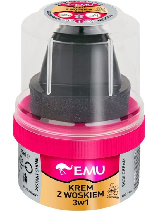 Vaco Emu Schuhpflegecreme Wachs 3in1 Farblos 50ml