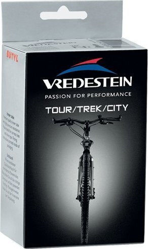 Vredestein Bicycle Tyre Inner Tube Trekking Slim Vredestein Tour Trek City 28x1.5 8x1.1 8 27x1.3/8 28 35-622 630 Presta 50mm 155g New