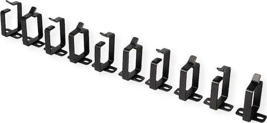 Roline Cable Management Bracket 44x60mm Black 10 Pieces