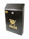 Outdoor Mailbox Metallic in Gray Color