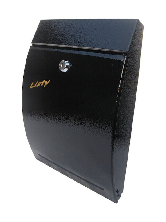 Outdoor Mailbox Metallic in Black Color
