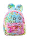 Plush Backpack Ears Gold Stars Children's Colorful 24cm