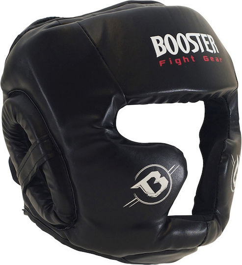 Booster Kids Full Face Boxing Headgear Synthetic Leather Black