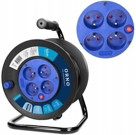 Orno Cablu de prelungire 4 locuri cu cablu de 30m Diametru 3 x 1mm²