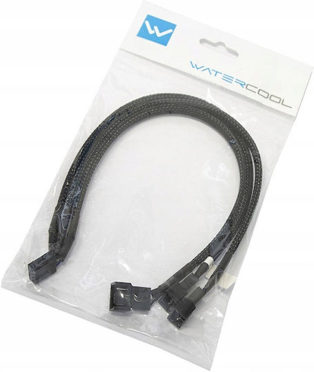 Watercool Watercool Y-Splitter 4-Lüfter Pwm Schwarz 30cm