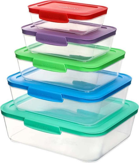 Sistema Set Plastic Lunch Boxes 5 Pieces