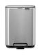 Brabantia Waste Bin Waste made of Stainless Steel with Pedal Gray 4lt 1pcs