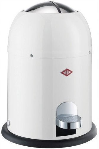 Wesco Κάδος Απορριμμάτων Πλαστικός Λευκός 6lt