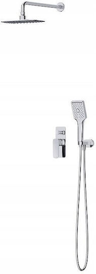 Cersanit Built-in Faucet Mixer for Shower Silver