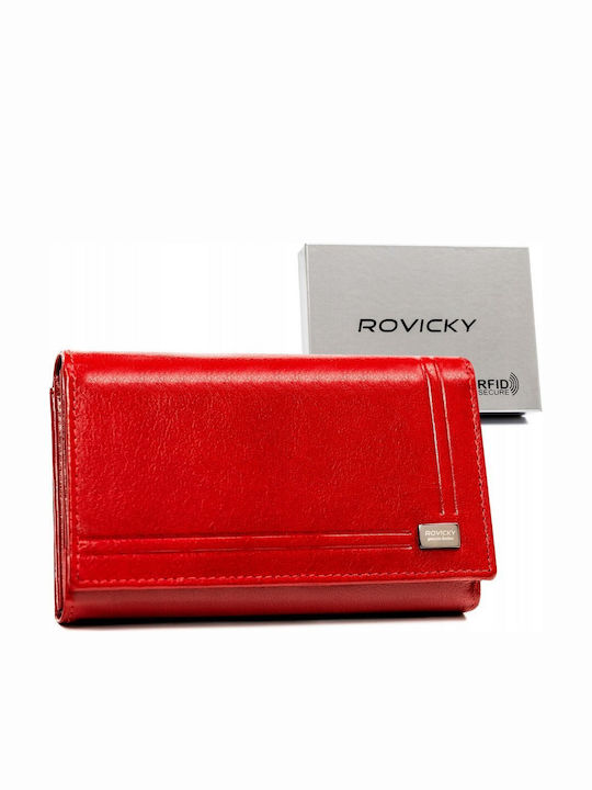 Rovicky Groß Leder Damen Geldbörse Rot Rovicky Groß Leder Damen Geldbörse Rot