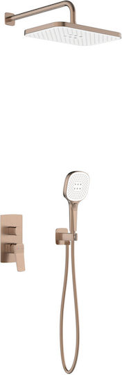 KFA Built-in Mixer & Shower Head Set for Shower Gold 5907571452908