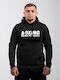 Sweatshirt with Hood Black/white